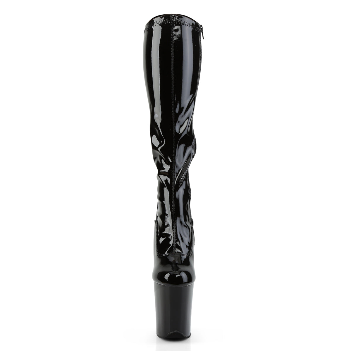 Pleaser Botas de mujer FLAMINGO-2000 BLK STR PAT / BLK
