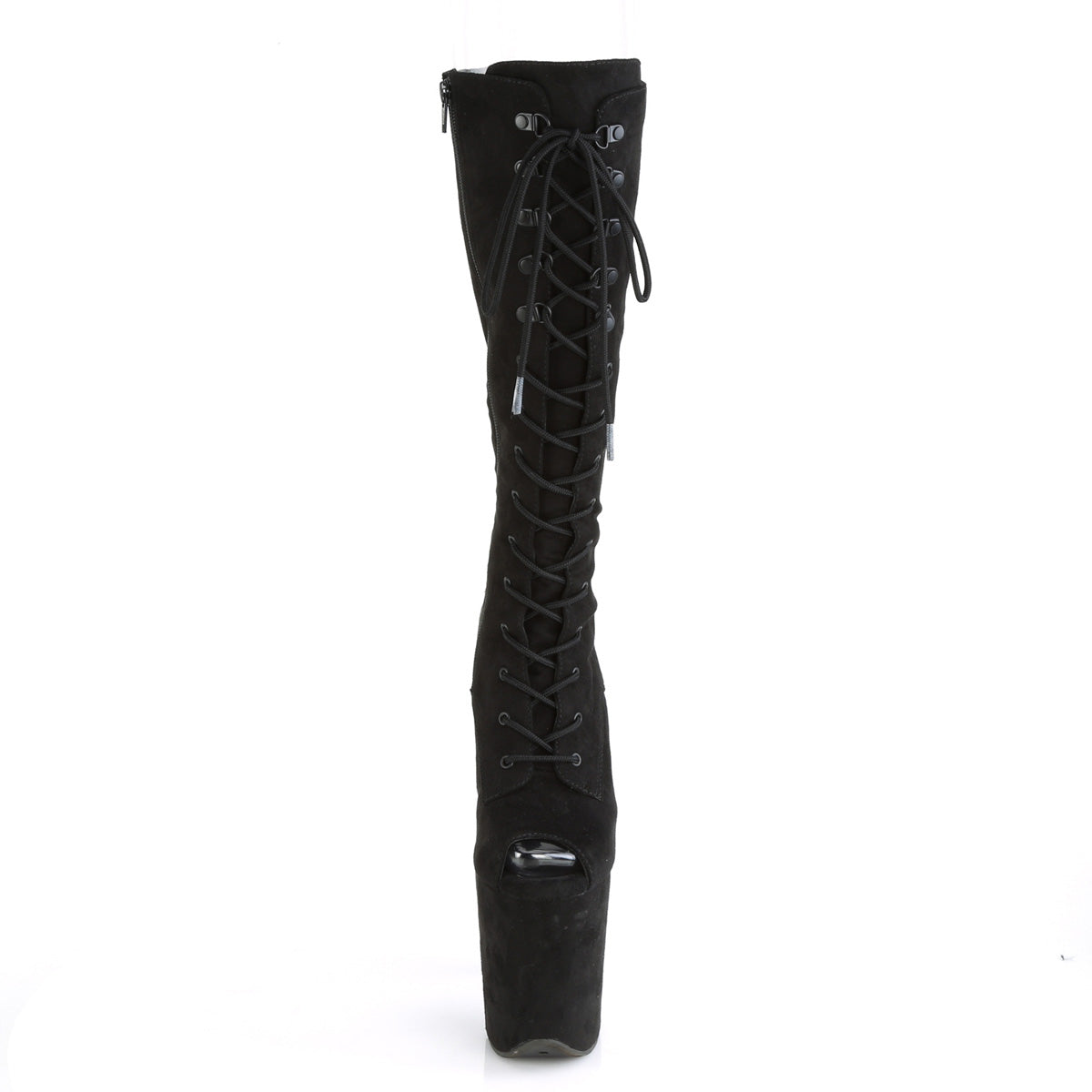 Pleaser Botas de mujer FLAMINGO-2051FS BLK Faux Suda / Blk Faux Suede