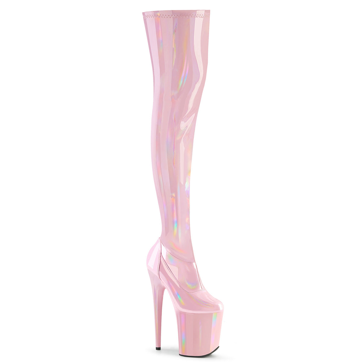 Pleaser FLAMINGO-3000hwr B. Pink Str. Holo/b. Holo rosa
