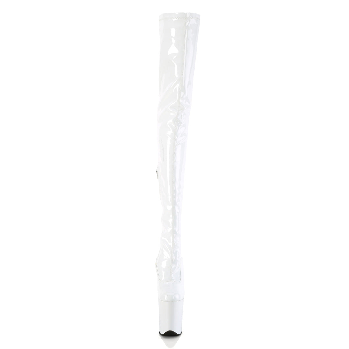 Pleaser FLAMINGO-4000 wht str. Pat/WHT