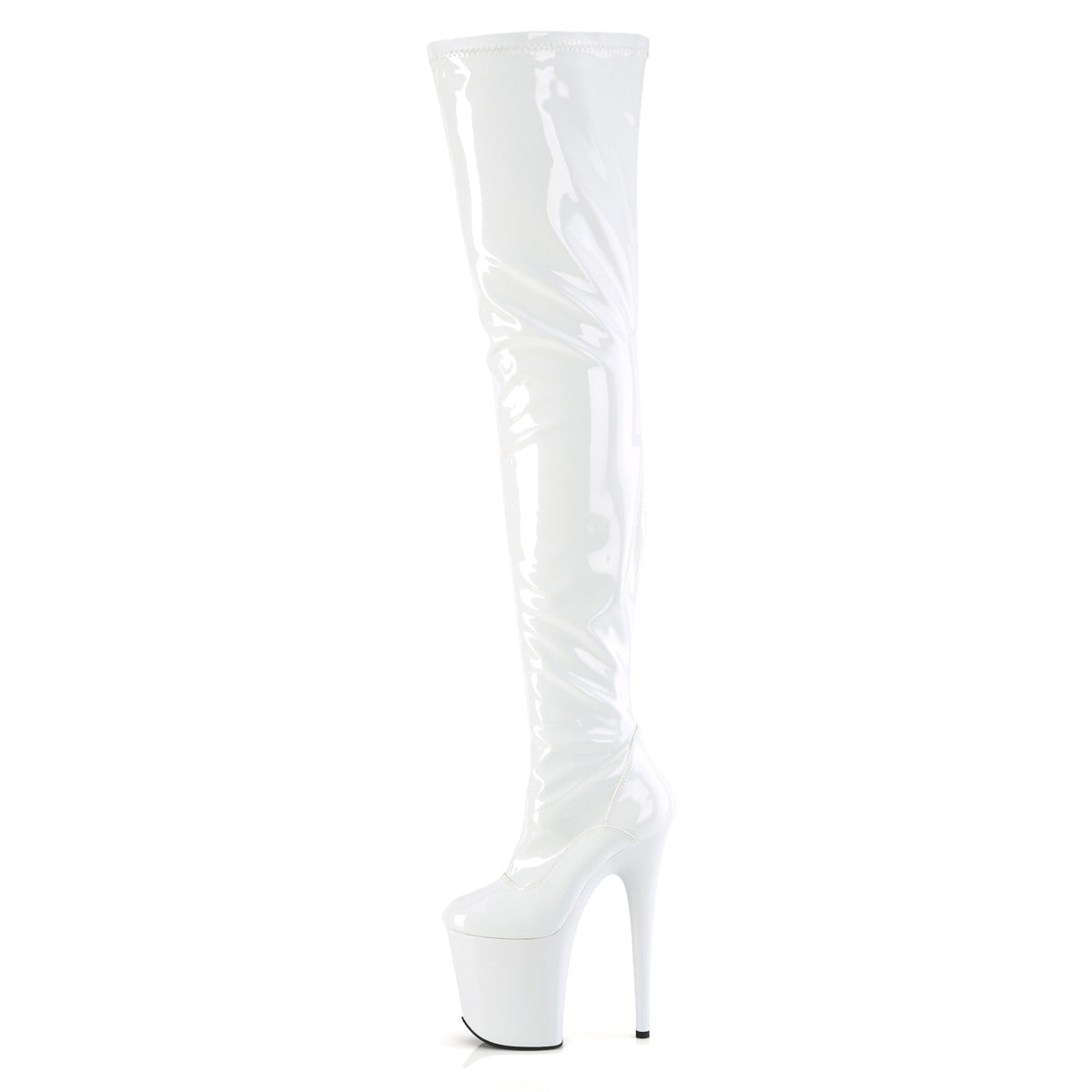 Pleaser FLAMINGO-4000 wht str. Pat/WHT