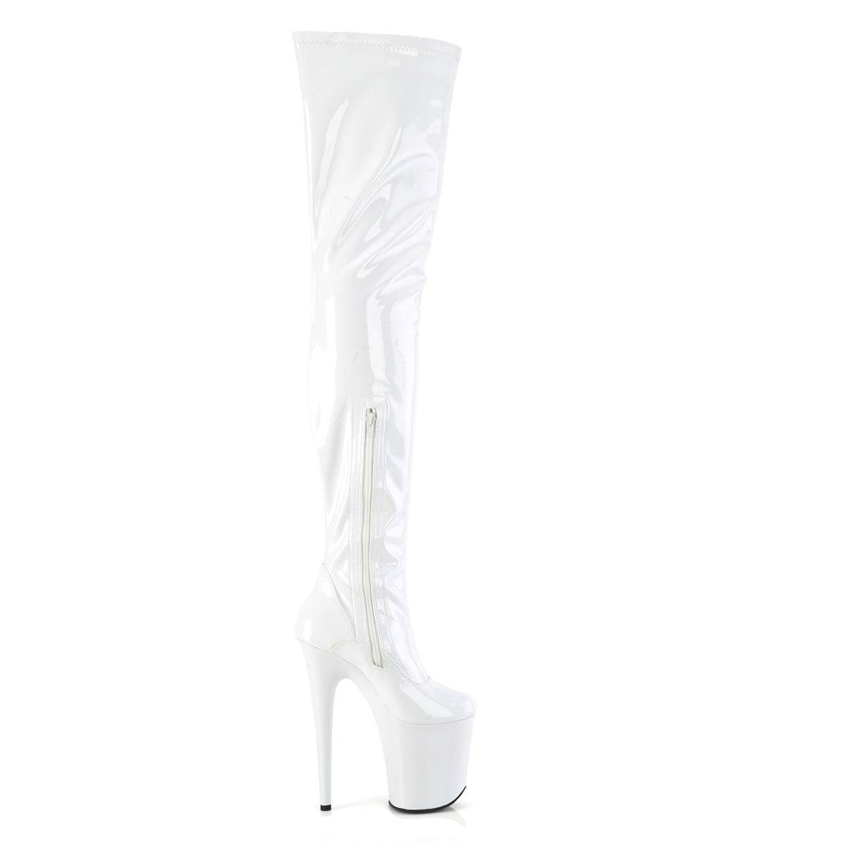 Pleaser FLAMINGO-4000 wht str. Pat/WHT