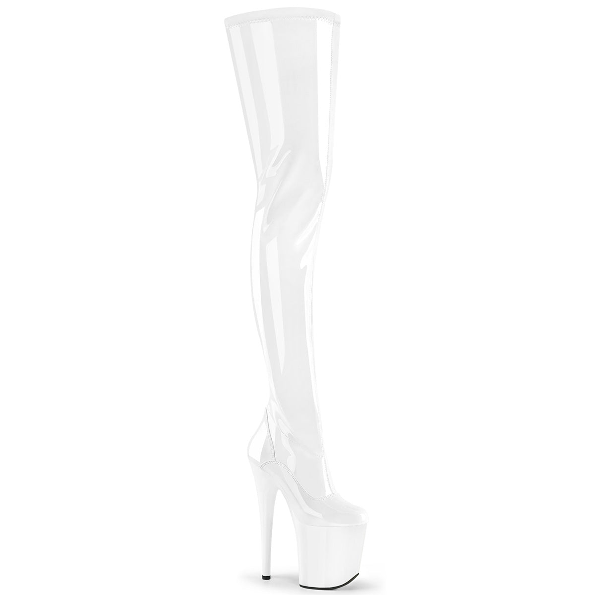 Pleaser FLAMINGO-4000 wht str. Pat/WHT