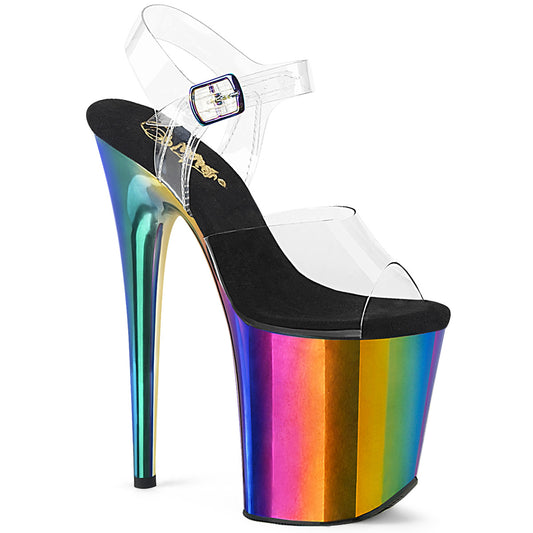 Pleaser  Sandalias FLAMINGO-808RC CLR /Rainbow Cromo