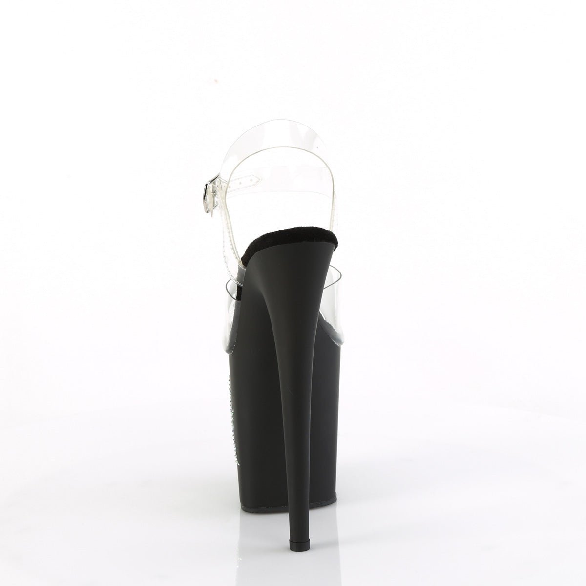 Pleaser FLAMINGO-808TGRS CLR/BLK-AB SLV
