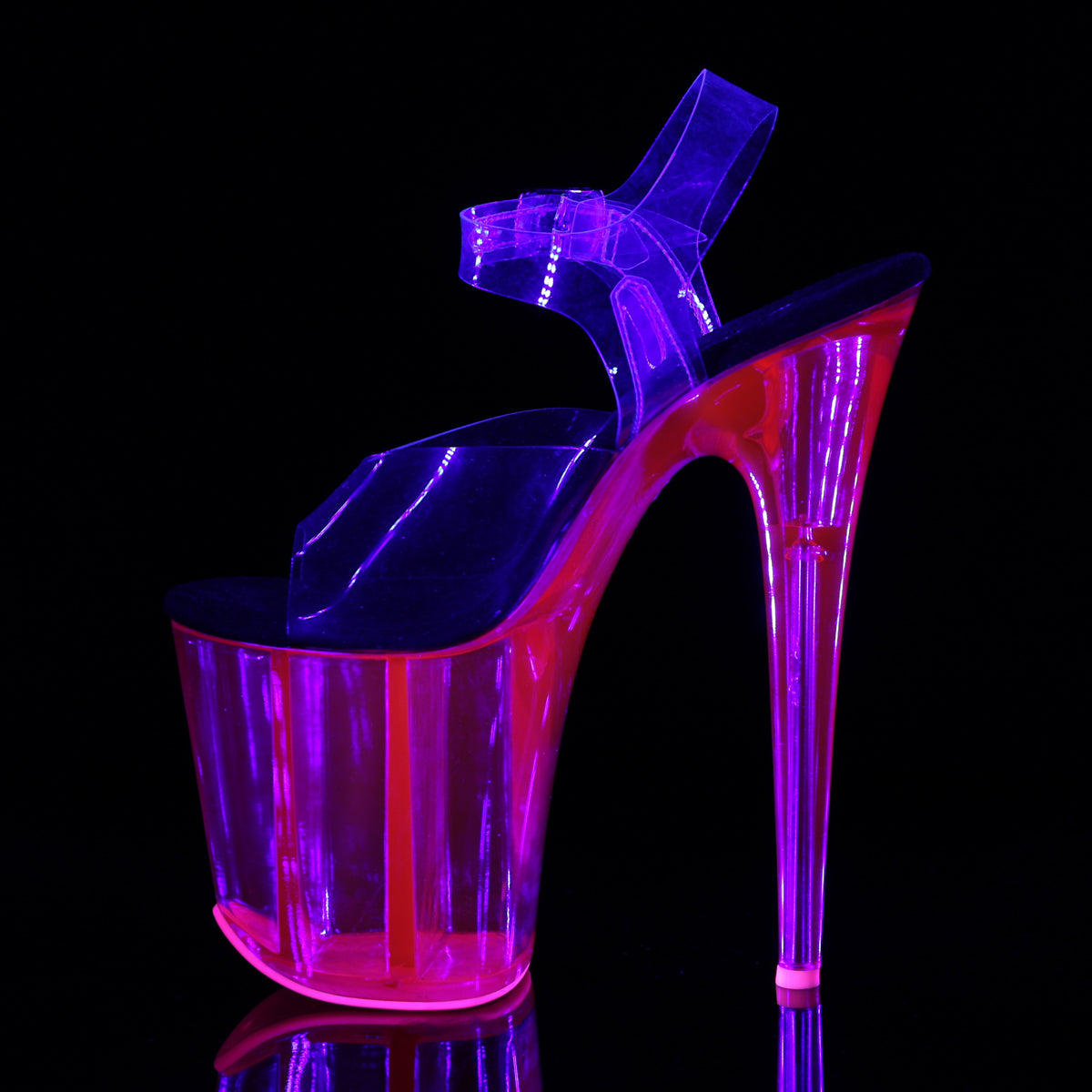 Pleaser Sandalias para mujer FLAMINGO-808uvt clr / h. Rosa tintado