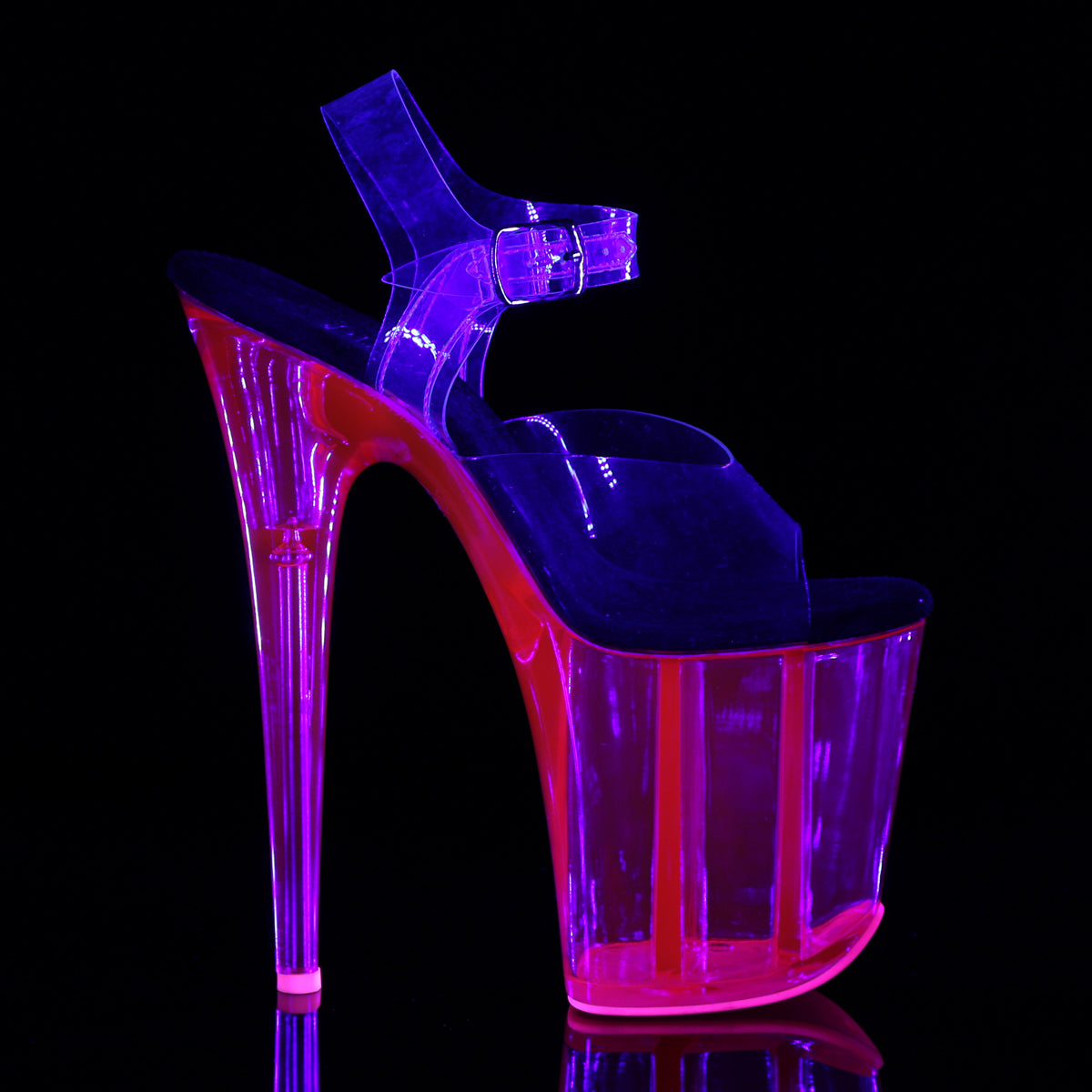 Pleaser Sandalias para mujer FLAMINGO-808uvt clr / h. Rosa tintado