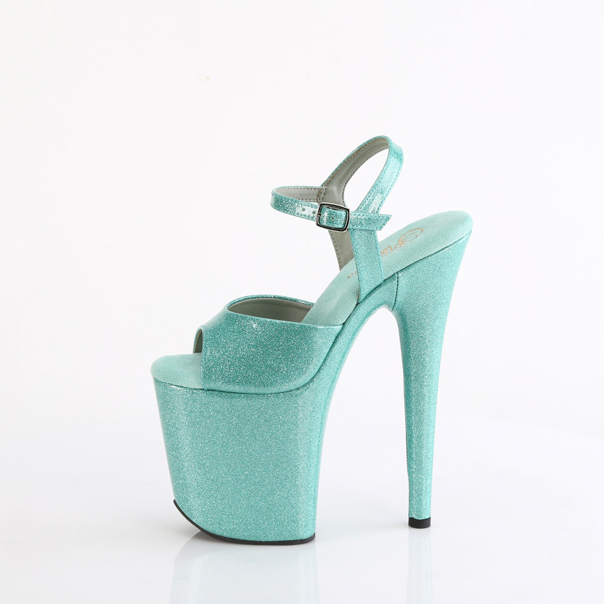 Pleaser FLAMINGO-809GP Aqua Glitter Pat/M