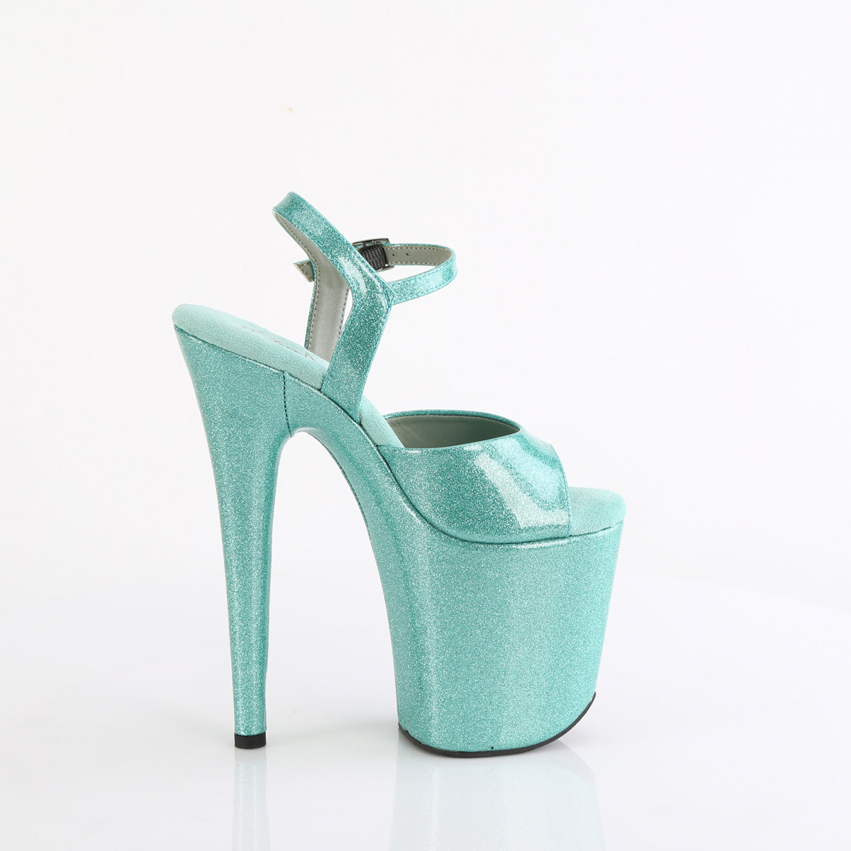 Pleaser FLAMINGO-809GP Aqua Glitter Pat/M