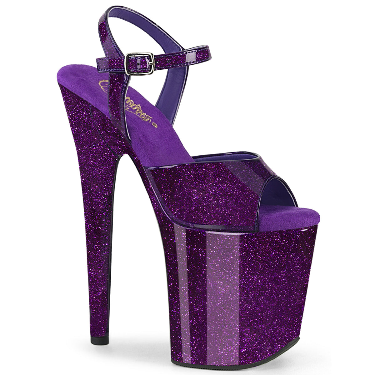 Pleaser FLAMINGO-809GP Purple Glitter Pat/M