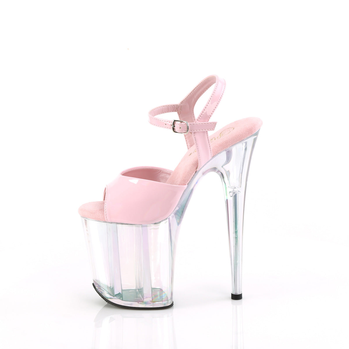 Pleaser FLAMINGO-809ht B. rosa holo pat/holo teñido