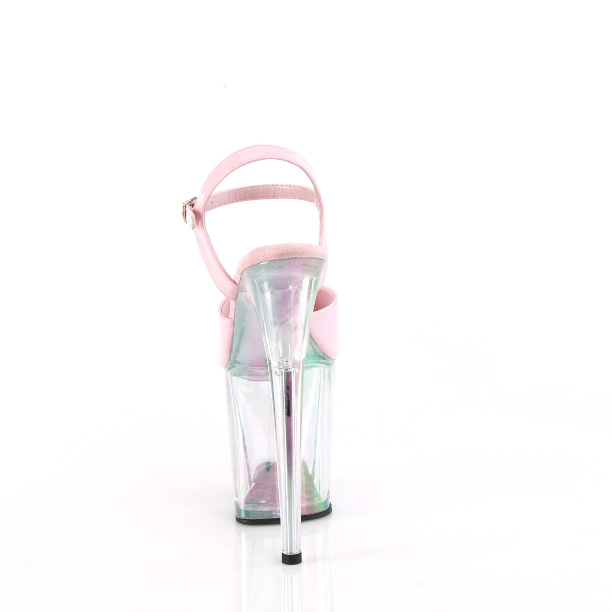 Pleaser FLAMINGO-809ht B. rosa holo pat/holo teñido