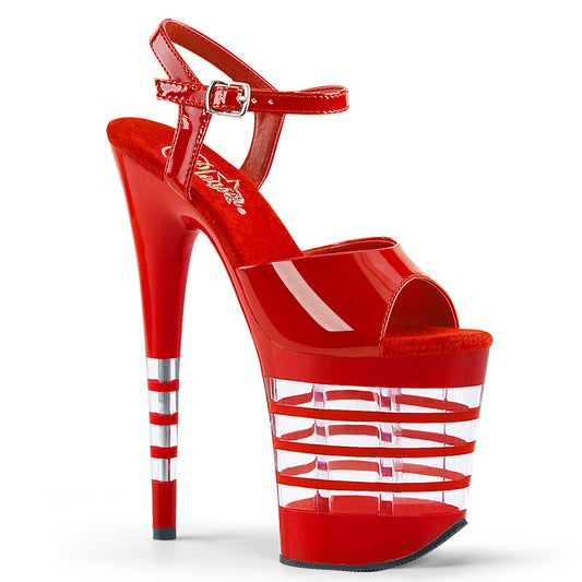 Pleaser Sandalias para mujer FLAMINGO-809ln pat pat / rojo