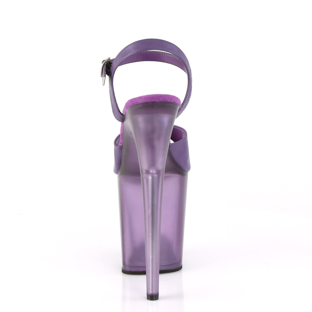Pleaser Sandalias para mujer FLAMINGO-809T Purple Faux Cuero / Frosted Purple