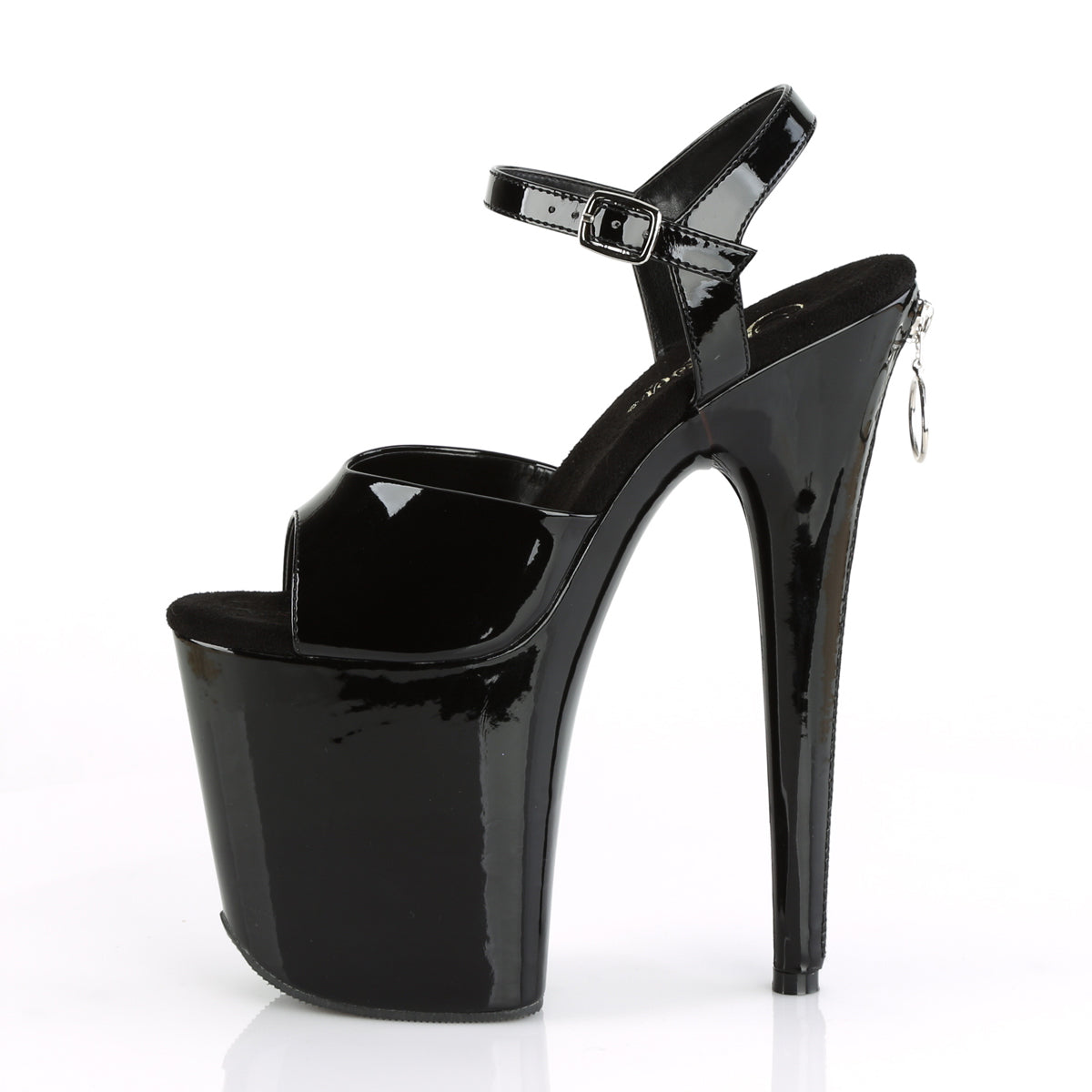 Pleaser Sandalias para mujer FLAMINGO-809Z BLK PAT / BLK