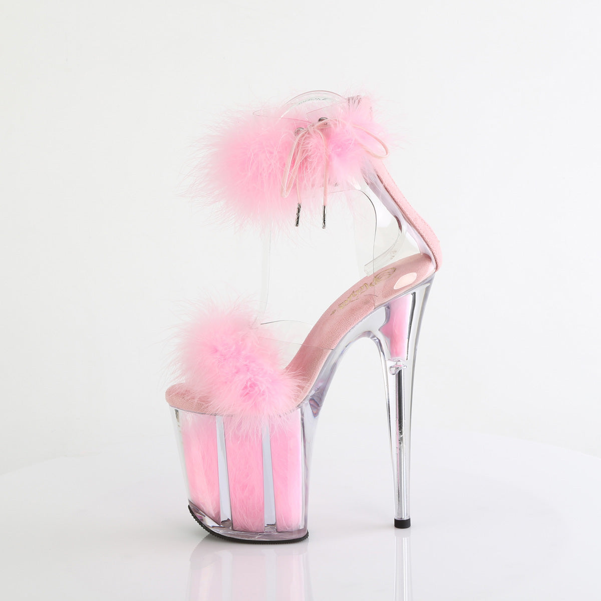 Pleaser FLAMINGO-824f CLR-B. Pink Fur/M