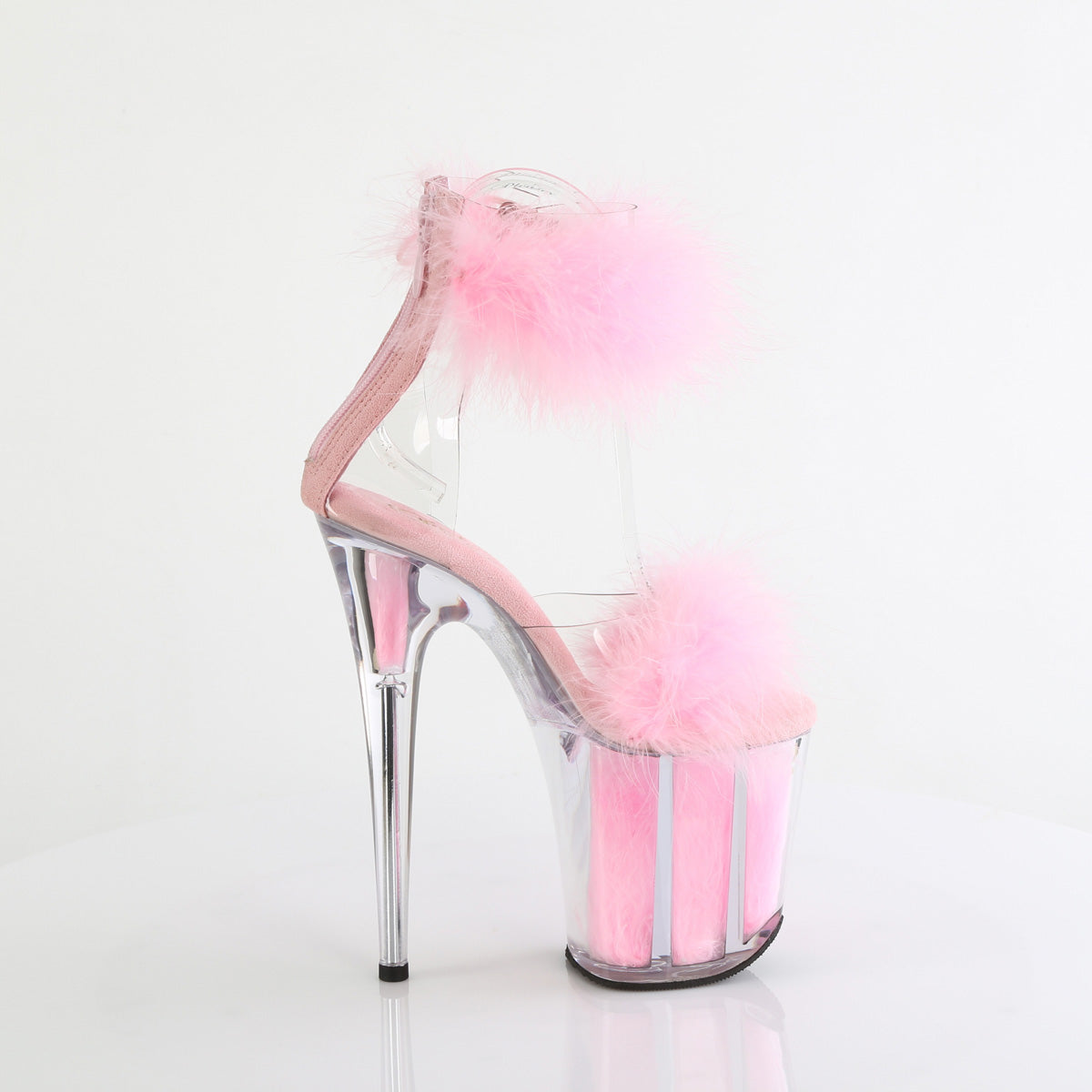 Pleaser FLAMINGO-824f CLR-B. Pink Fur/M