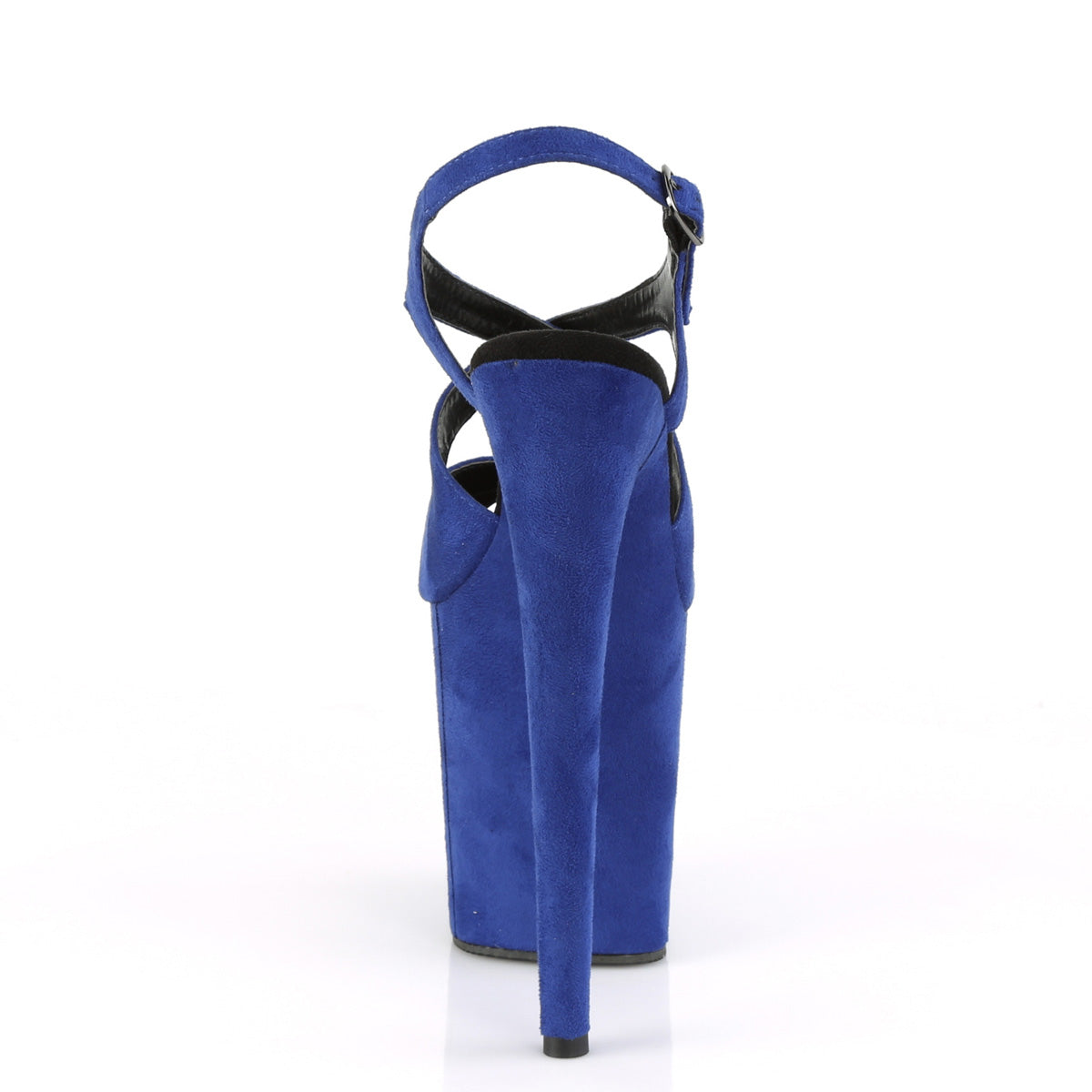 Pleaser Womens Sandals FLAMINGO-831FS Royal Blue Faux Suede/Royal Blue Faux Suede