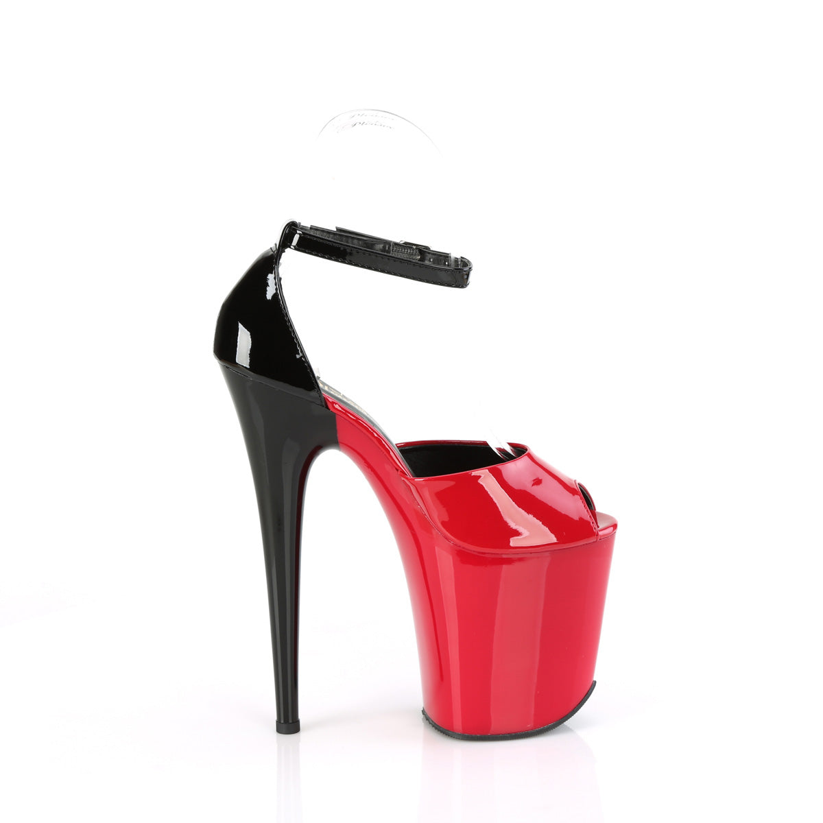 Pleaser FLAMINGO-868 Pat/Blk rojo rojo