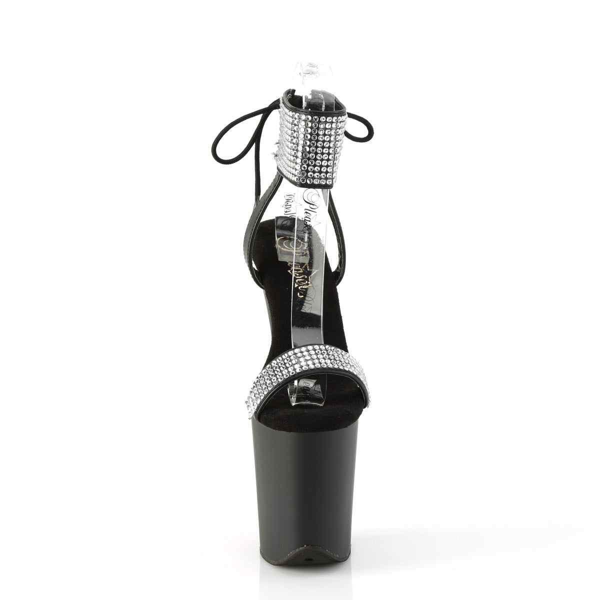 Pleaser FLAMINGO-870 BLK Faux Leather-RS/Blk Matte