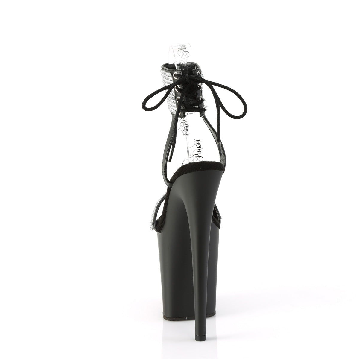 Pleaser FLAMINGO-870 BLK Faux Leather-RS/Blk Matte