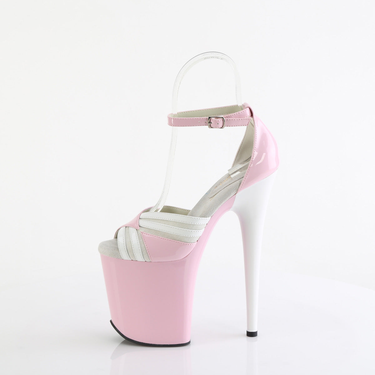 Pleaser FLAMINGO-884 B. Pink-Wht/Pink-Wht