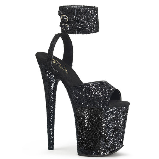 Pleaser Sandalias para mujer FLAMINGO-891lg Blk brillo / brillo blk