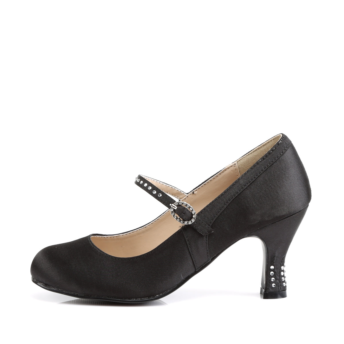 Funtasma Bombas para mujer FLAPPER-20 blk satin satin pu