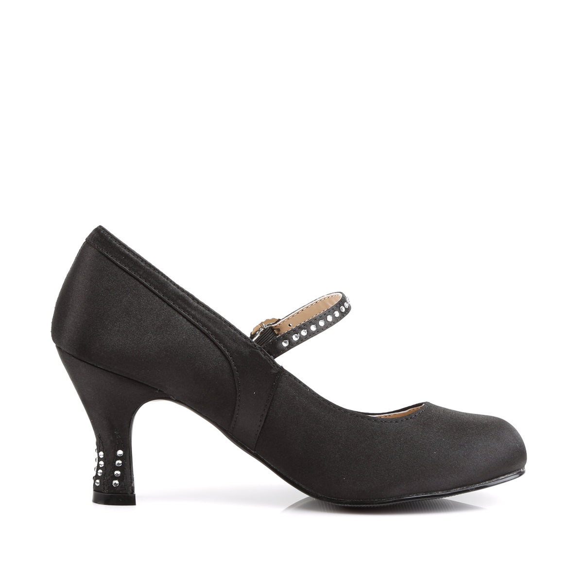 Funtasma Bombas para mujer FLAPPER-20 blk satin satin pu