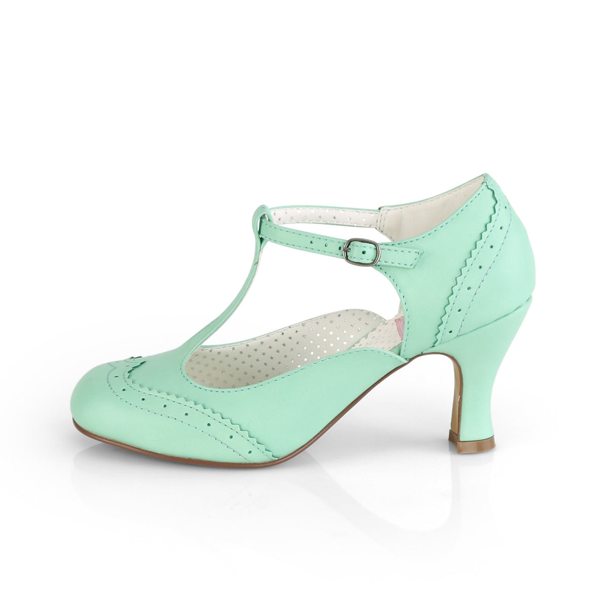 Pin Up Couture Bombas para mujer FLAPPER-26 menta de piel sintética