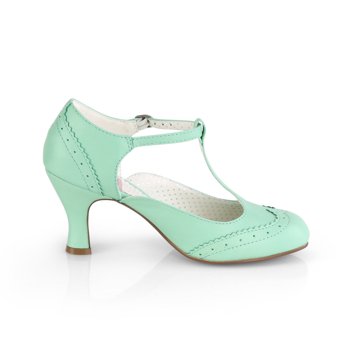 Pin Up Couture Bombas para mujer FLAPPER-26 menta de piel sintética