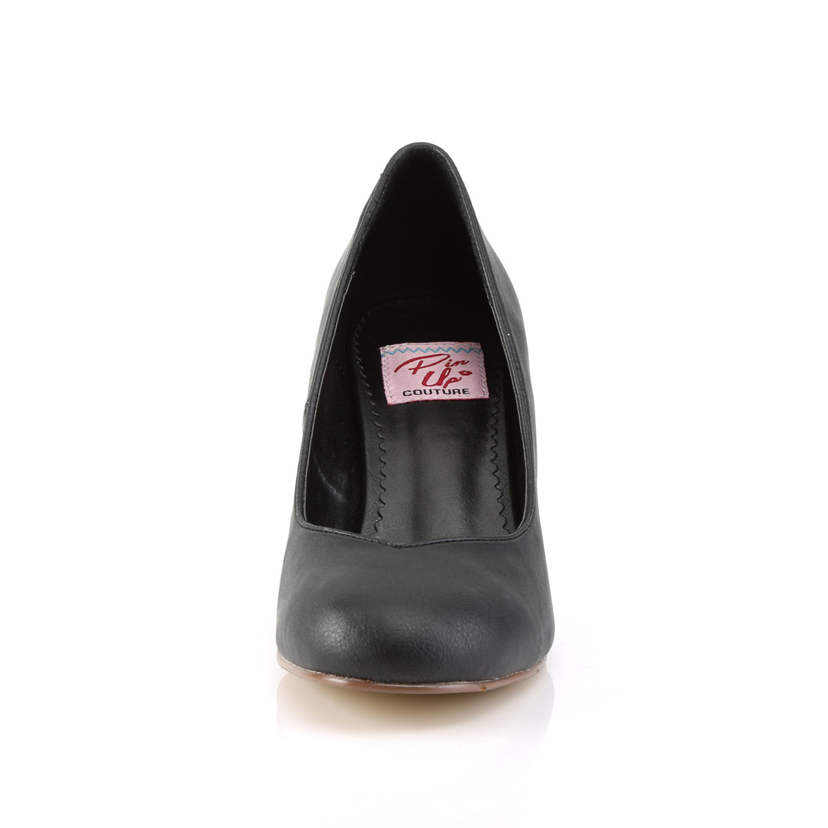 Pin Up Couture Womens Pumps FLAPPER-40 Blk Faux Leather