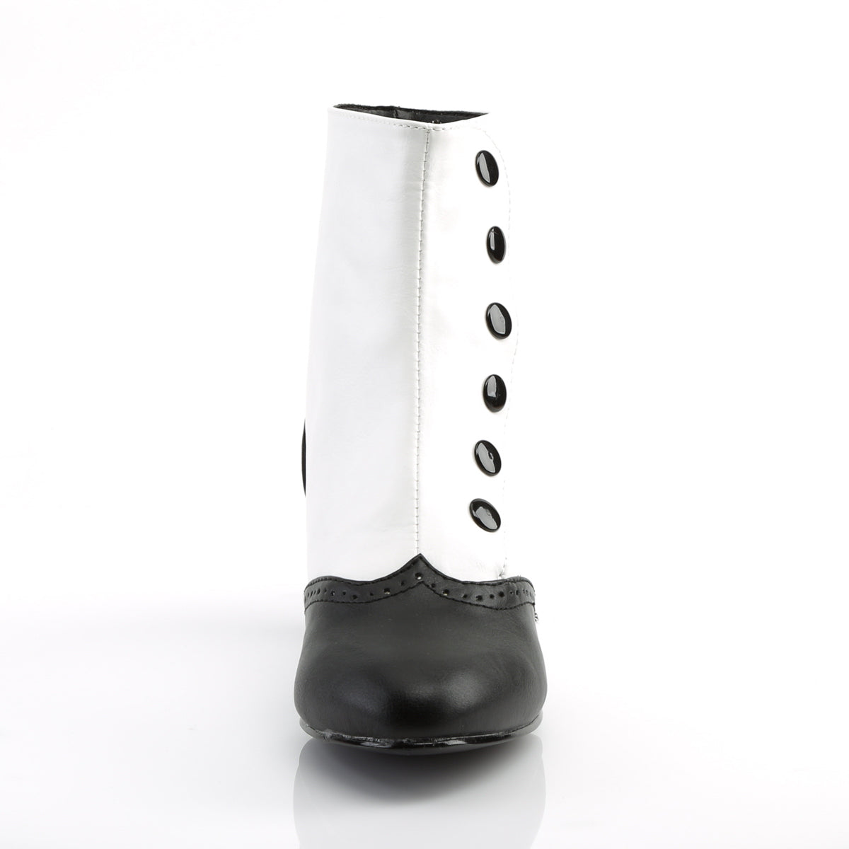 Bordello Botas de mujer FLORA-1023 wht-blk pu