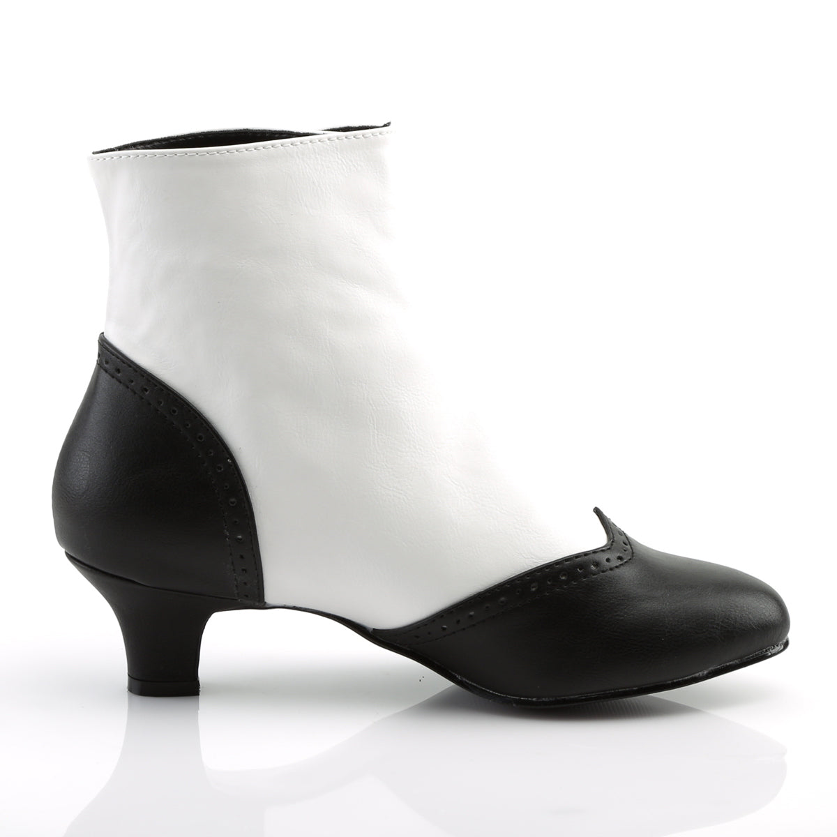 Bordello Botas de mujer FLORA-1023 wht-blk pu
