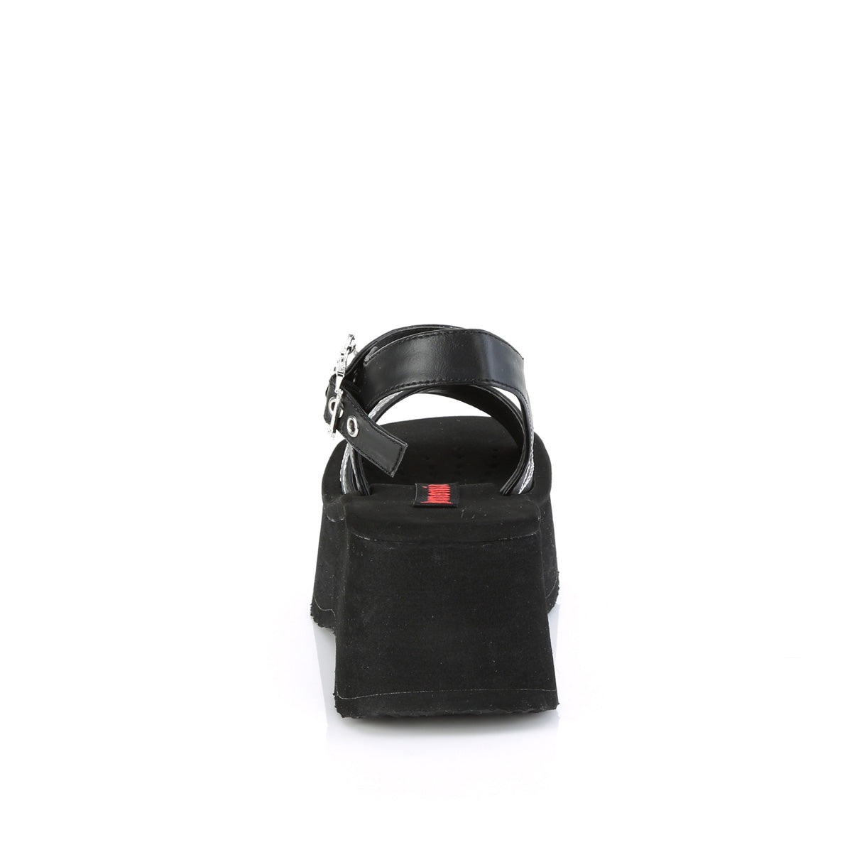 DemoniaCult Sandals FUNN-10 Blk Vegan Leather