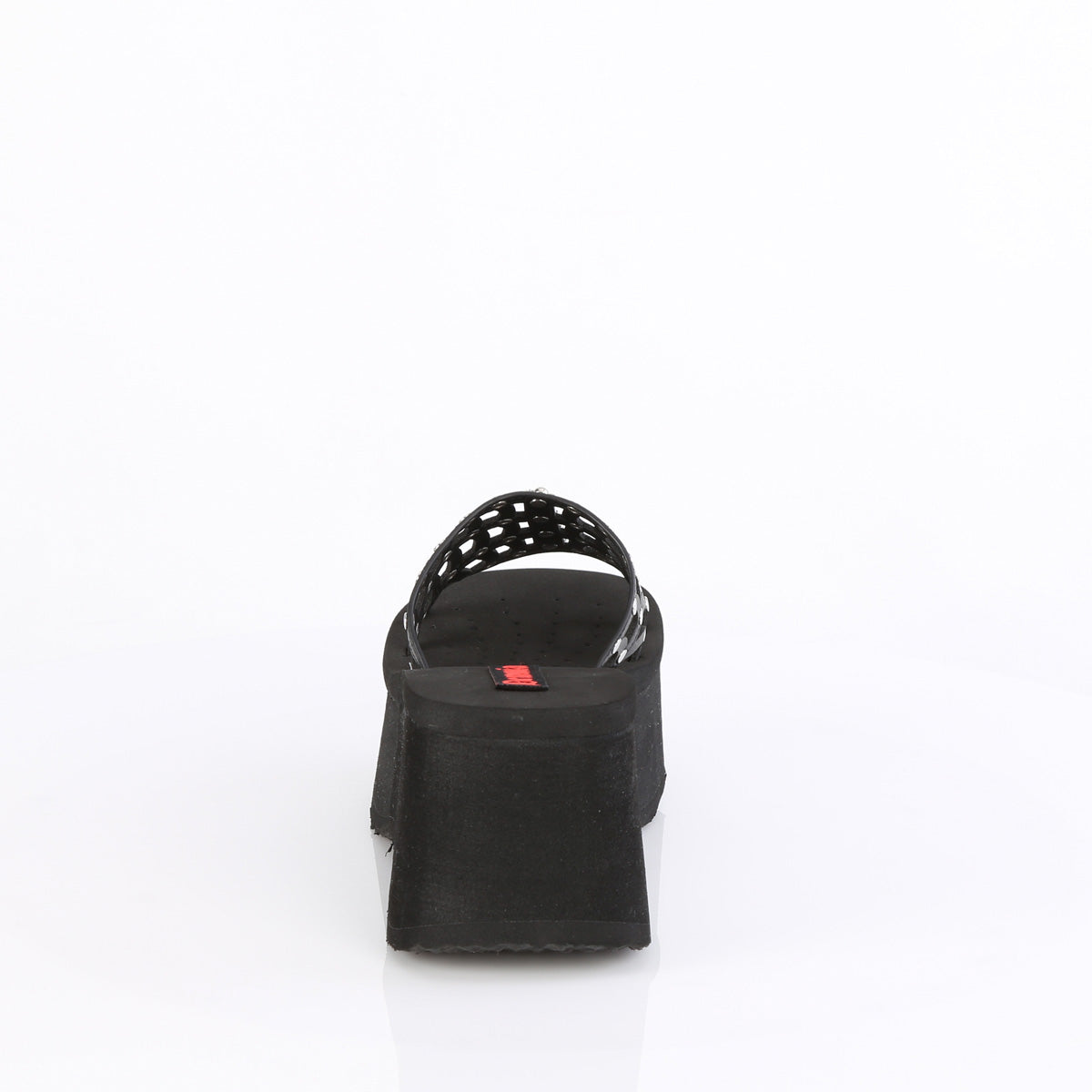 DemoniaCult Sandalias FUNN-13 BLK de cuero vegano