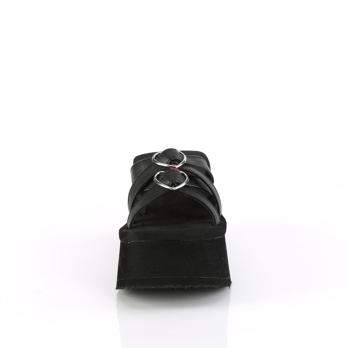 DemoniaCult Sandals FUNN-15 Blk Vegan Leather