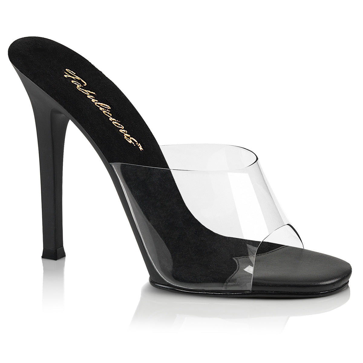Fabulicious Sandalias para mujer GALA-01 CLR-BLK / BLK MATE