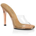 Fabulicious Sandalias para mujer GALA-01 CLR-Rose Gold / Rose Gold Chrome