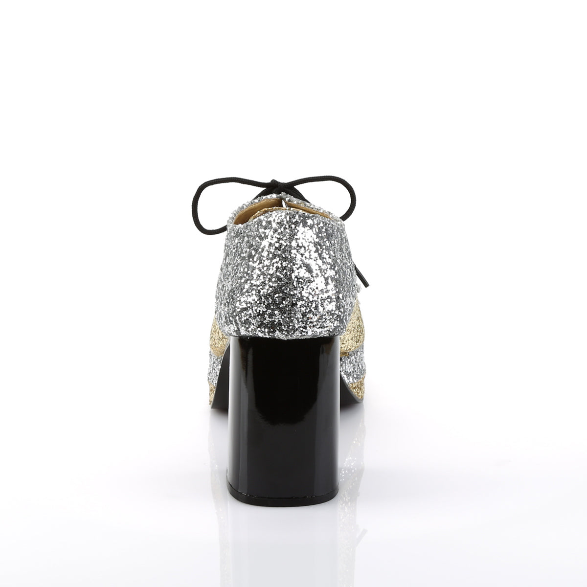 Funtasma Zapato de hombre bajo GLAMROCK-02 Slv-Gold Brillo