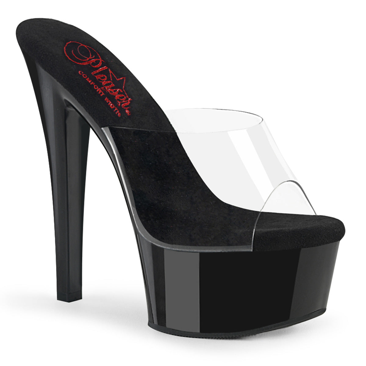 Pleaser GLEAM-601 CLR/BLK