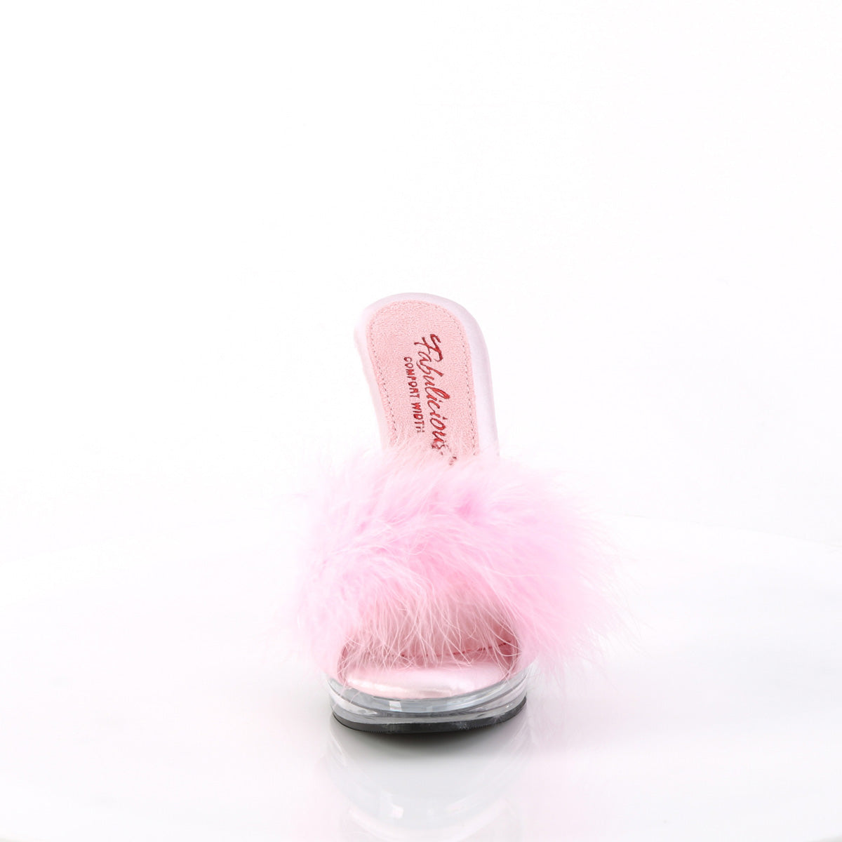Fabulicious Sandalias GLORY-501F-8 B. Pink Faux Cuero-Fur / CLR