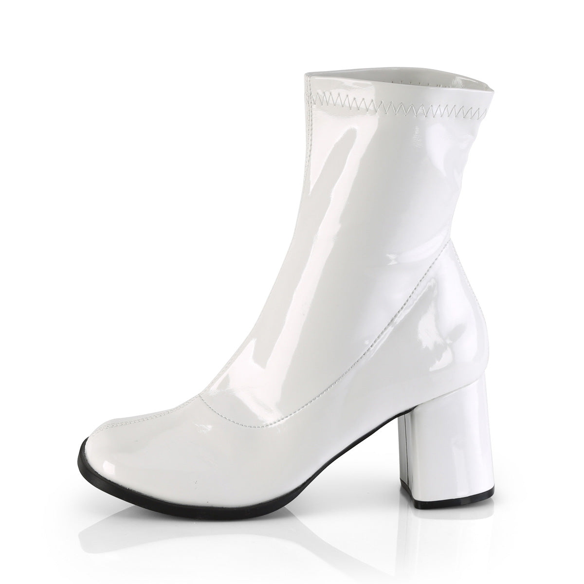Funtasma Botas de tobillo para mujer Gogo-150 WHT STR PAT