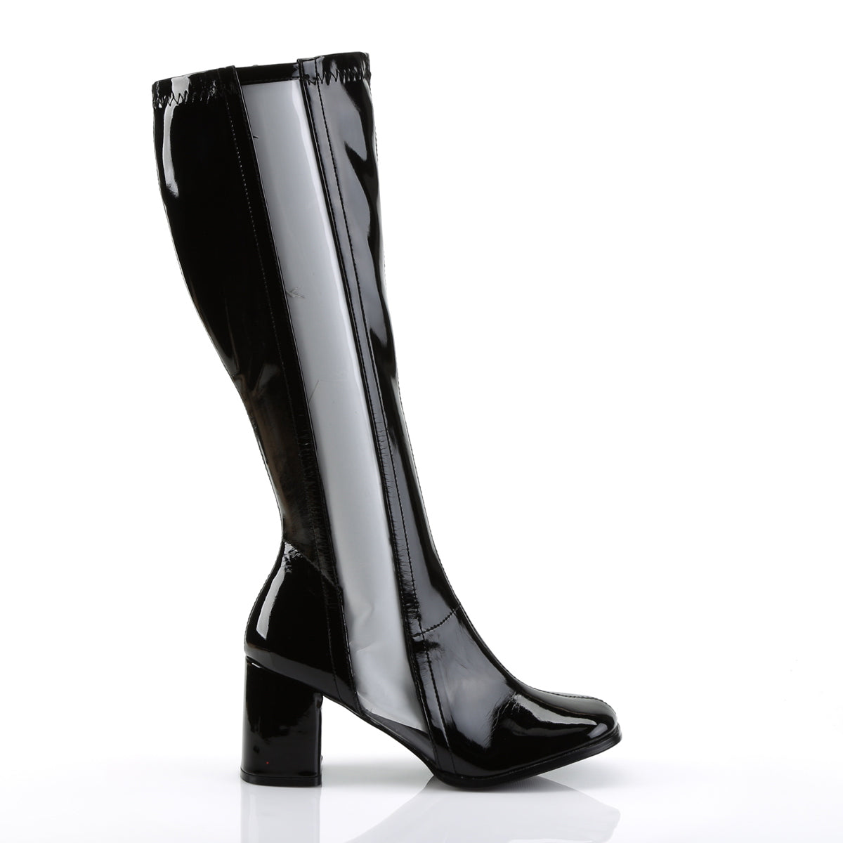 Funtasma Botas de mujer Gogo-303 BLK STR PAT-CLR TPU