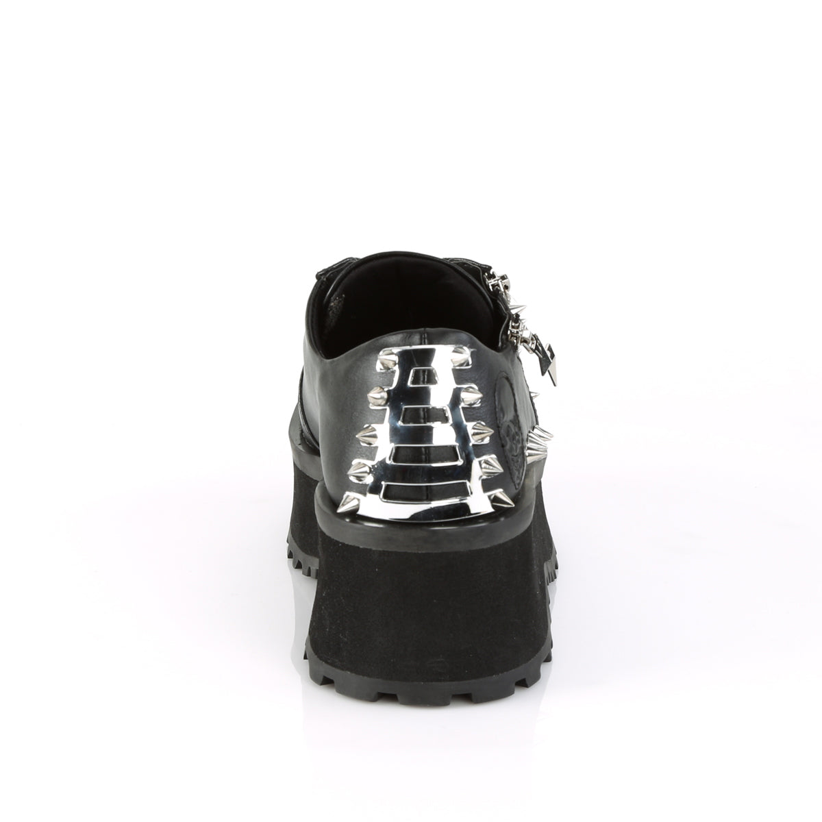 DemoniaCult Botas para hombre GRAVEDIGGER-04 BLK de cuero vegano