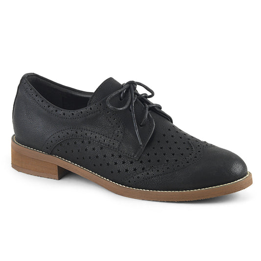 Pin Up Couture Bombas para mujer HEPBURN-26 piel sintética negra
