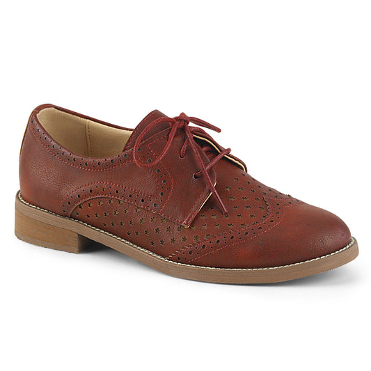 Pin Up Couture Bombas para mujer HEPBURN-26 piel sintética roja de cereza