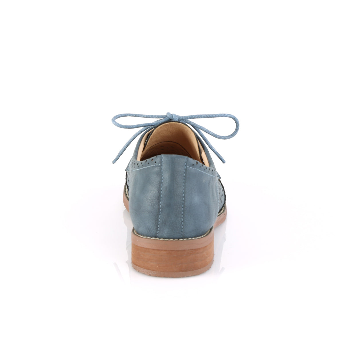 Pin Up Couture Bombas para mujer HEPBURN-26 piedra de piel azul de piel
