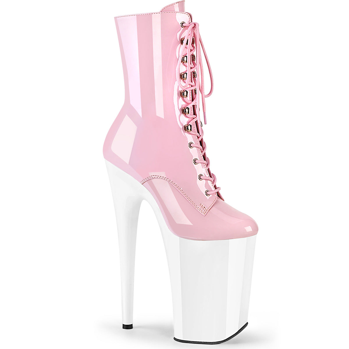 Pleaser Botines INFINITY-1020 B. rosa pat/wht