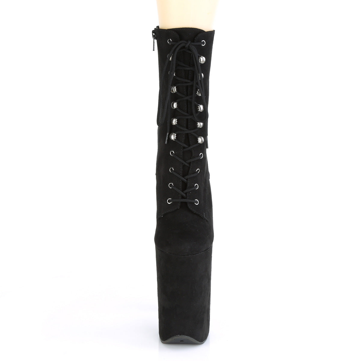 Pleaser Botas de tobillo para mujer INFINITY-1020FS BLK Faux Suda / Blk Faux Suede